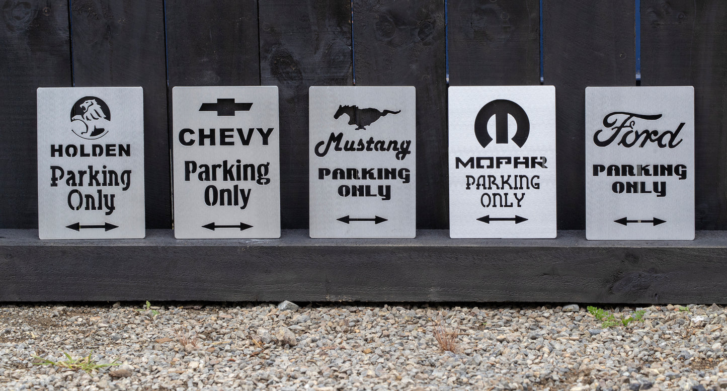 Parking Only Signs
