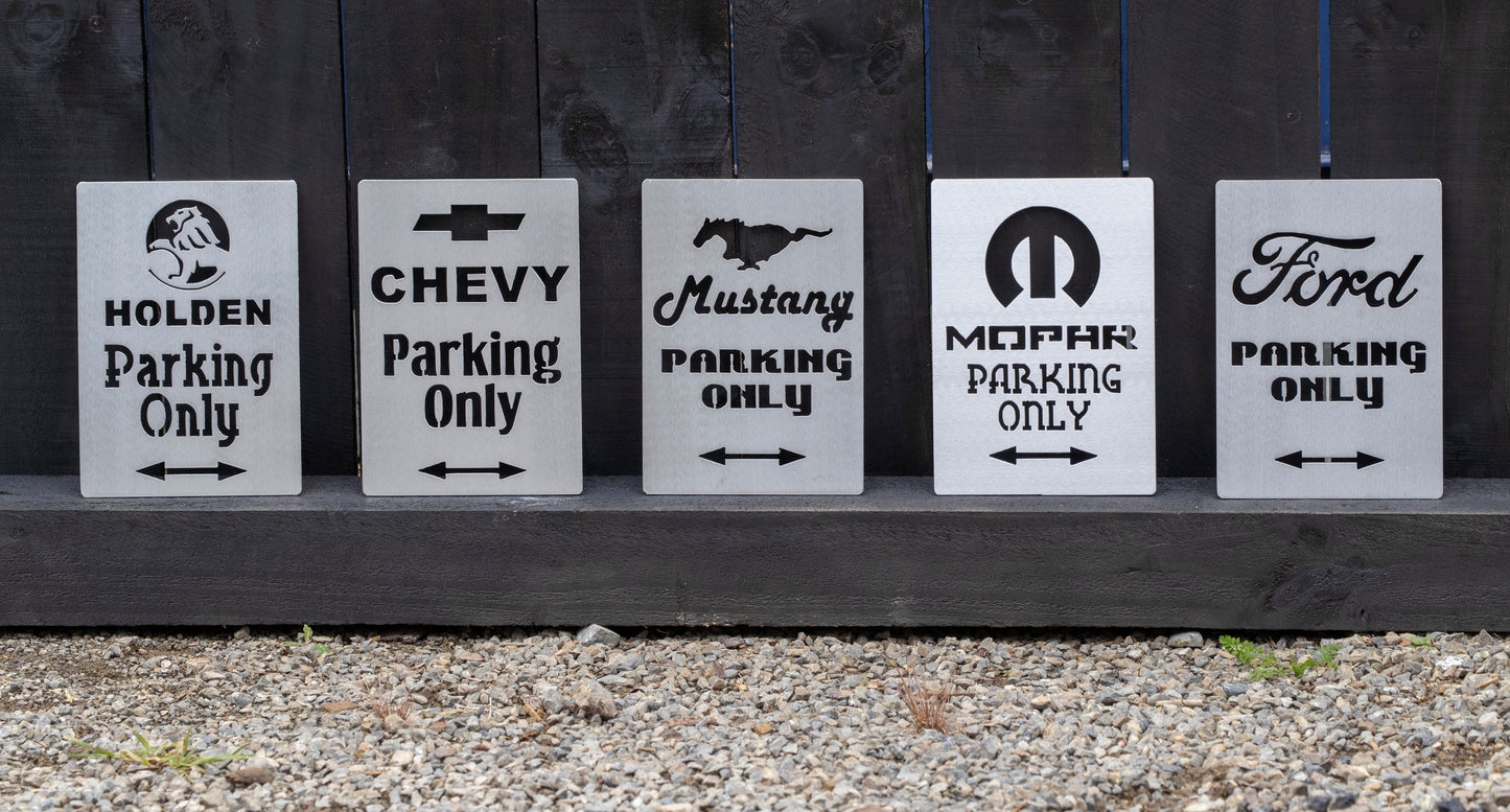Parking Only Signs